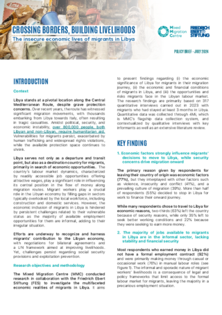 Crossing borders, building livelihoods